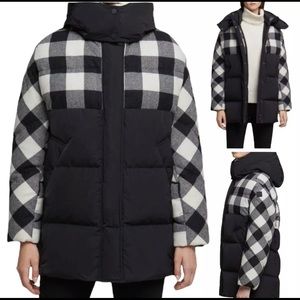 Woolrich Nordstrom Aurora Puffy Coat Medium Buffalo Check 14°/-4° F Warmth $1350